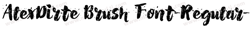 AlexDirte Brush Font-Regular字体转换